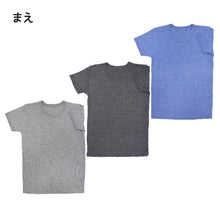 画像をギャラリービューアに読み込む, 男の子 半袖 インナー 綿混 3枚組 100cm~160cm (厚地 厚手 シャツ 下着 肌着 男児 男子 子供 子ども キッズ ジュニア 無地 シンプル セット)