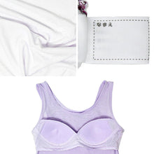 画像をギャラリービューアに読み込む, 子供 女の子 モールドカップ タンクトップ キッズ ガールズ 2枚組 150 160 165 cm 接触冷感 吸汗速乾 子供 下着 肌着 カップ付き インナー シャツ 女子 ワンポイント サメ ユニコーン セット 学校 スクール 体育 スポーツ (在庫限り)