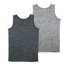 画像をギャラリービューアに読み込む, 子供 男児 タンクトップ キッズ 男の子 2枚組 130 140 150 160 cm ランニング ノースリーブ ボーイズ ジュニア 下着 肌着 インナー 灰 グレー 無地 夏 汗対策 吸水速乾 さらさら サラサラ セット (在庫限り)
