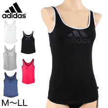 画像をギャラリービューアに読み込む, グンゼ アディダス ブラタンクトップ M~LL (GUNZE adidas レディース タンクトップ 吸汗速乾 ロゴ入り シンプル 運動 スポーツ 汗対策) (在庫限り)