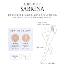 画像をギャラリービューアに読み込む, グンゼ SABRINA 伝線しにくい ストッキング 3足組 M-L・L-LL GUNZE サブリナ レディース レッグウェア ベージュ 黒 パンティーストッキング パンスト 伝線 丈夫