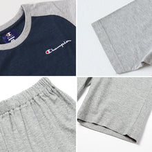 画像をギャラリービューアに読み込む, キッズ パジャマ 半袖 半ズボン 女の子 男の子 子供 130cm~160cm チャンピオン 子供服 夏 ルームウェア パジャマ 部屋着 上下セット (在庫限り)