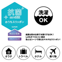 画像をギャラリービューアに読み込む, グンゼ ルームシューズ レディース スリッパ スリッポン 室内履き メッシュ 洗える 20-22cm・22-24cm 軽い 軽量 夏用 足底 防水 女性 脱げにくい トラベル 夜行バス 高速バス 20cm 21cm 22cm 23cm 24cm