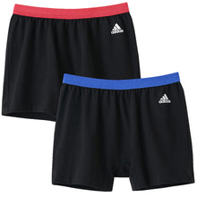 画像をギャラリービューアに読み込む, adidas ガールズショートパンツ 2枚組 140~165cm (ジュニア 黒 adidas アディダス 女の子 無地 キッズ ガールズ パンツ スポーツ バスケ 女児 綿混 スクールインナー グンゼ 140 150 160 165) (在庫限り)