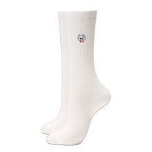 画像をギャラリービューアに読み込む, グンゼ セシルマクビー スクールソックス ワンポイント 女子 クルーソックス 28cm丈 23-25cm (靴下 中学生 高校生 紺 白 黒 通学 ソックス かわいい オシャレ レディース) (在庫限り)