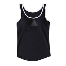 画像をギャラリービューアに読み込む, グンゼ adidas 女児タンクトップ 150~165cm (アディダス 黒 白 灰 女子 女の子 下着 ブラタンクトップ スポーツ グンゼ 中学生 スクールインナー カップ付きインナー 小学生 adidas 150 160 165) (在庫限り)