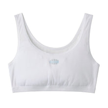 画像をギャラリービューアに読み込む, グンゼ スポブラ 小学生 胸二重パット付き ハーフトップ 140~160cm 子供 下着 キッズ スポーツブラ 女の子 ジュニアブラ ブラジャー 胸二重 インナー 白 スクール