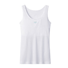 画像をギャラリービューアに読み込む, グンゼ pied clair SPORTS 胸二重パット付き タンクトップ 140~160cm (子供 下着 キッズ 胸二重 インナー 女の子 白 スクール スポーツ)