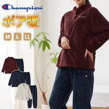 画像をギャラリービューアに読み込む, グンゼ チャンピオン レディース ボア パジャマ M~LL Champion 部屋着 ホームウェア ルームウェア セットアップ (送料無料)