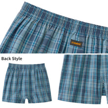 画像をギャラリービューアに読み込む, グンゼ トランクス 綿100 メンズ 前あき gtホーキンス M L LL 下着 パンツ 布帛トランクス 前開き 男性 インナー GTホーキンス GUNZE ボーダー チェック 青 柄物 ダーク系 (在庫限り)