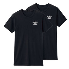 画像をギャラリービューアに読み込む, グンゼ キッズ tシャツ 男の子 半袖 クルーネック 2枚 セット 130~170cm umbro アンブロ 下着 子供 インナー ジュニア 速乾 スポーツ 体操 運動 部活 白 黒