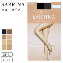 画像をギャラリービューアに読み込む, グンゼ サブリナ スルータイプ ストッキング 切替なし M-L・L-LL (GUNZE SABRINA 靴のつま先 UV対策 伝線防止 オープントゥ パンプス)