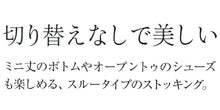 画像をギャラリービューアに読み込む, グンゼ サブリナ スルータイプ ストッキング 切替なし M-L・L-LL (GUNZE SABRINA 靴のつま先 UV対策 伝線防止 オープントゥ パンプス)