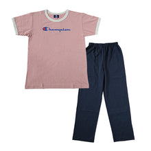 画像をギャラリービューアに読み込む, チャンピオン キッズ パジャマ 半袖 長ズボン 男の子 女の子 130cm~160cm 子供 ルームウェア 部屋着 寝巻き 上下セット 春 夏 セットアップ ホームウェア シンプル (送料無料) (在庫限り)