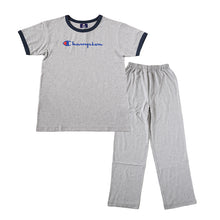 画像をギャラリービューアに読み込む, チャンピオン キッズ パジャマ 半袖 長ズボン 男の子 女の子 130cm~160cm 子供 ルームウェア 部屋着 寝巻き 上下セット 春 夏 セットアップ ホームウェア シンプル (送料無料) (在庫限り)