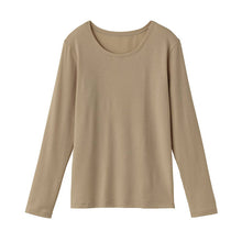 画像をギャラリービューアに読み込む, グンゼ ファイヤーアセドロン レディース 長袖 丸首 インナー シャツ 裏起毛 M L LL アンダーウェア 下着 暖かい 冬 防寒 肌着 婦人 GUNZE