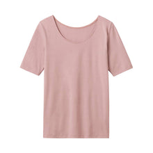 画像をギャラリービューアに読み込む, グンゼ ファイヤーアセドロン レディース 5分袖 インナー 薄手 M L LL シャツ アンダーウェア 下着 暖かい 冬 防寒 肌着 婦人 GUNZE