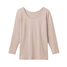 画像をギャラリービューアに読み込む, グンゼ ファイヤーアセドロン レディース 8分袖 インナー 薄手 M L LL シャツ アンダーウェア 下着 暖かい 冬 防寒 肌着 婦人 GUNZE