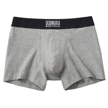 画像をギャラリービューアに読み込む, グンゼ ボディワイルド ボクサーパンツ 前開き メンズ 綿 M~LL 綿混 ストレッチ ボクサーブリーフ インナー 下着 男性 ロゴ 前あき 赤 黒 紺 白 灰 GUNZE BODYWILD