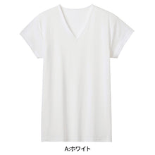 画像をギャラリービューアに読み込む, アセドロン Vネック Tシャツ グンゼ メンズ M L LL gunze 吸汗速乾 消臭 v首 半袖 短袖 汗取り 汗パッド 脇パッド シャツ 下着 肌着 インナー 夏 プレゼント ギフト 父の日