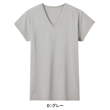 画像をギャラリービューアに読み込む, アセドロン Vネック Tシャツ グンゼ メンズ M L LL gunze 吸汗速乾 消臭 v首 半袖 短袖 汗取り 汗パッド 脇パッド シャツ 下着 肌着 インナー 夏 プレゼント ギフト 父の日