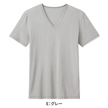 画像をギャラリービューアに読み込む, アセドロン Tシャツ Vネック メンズ インナーシャツ 半袖 グンゼ M L LL 3L gunze 夏 吸汗 速乾 消臭 汗染み v首 シャツ 下着 肌着 インナー プレゼント ギフト 父の日