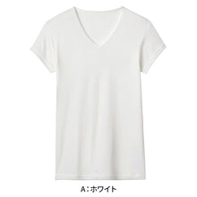 画像をギャラリービューアに読み込む, アセドロン Vネック Tシャツ グンゼ 鹿の子 メンズ M~LL gunze 吸汗速乾 消臭 v首 半袖 短袖 汗取り 汗パッド 脇パッド シャツ 下着 肌着 インナー 夏 プレゼント ギフト 父の日