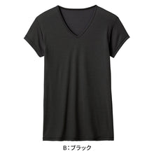 画像をギャラリービューアに読み込む, アセドロン Vネック Tシャツ グンゼ 鹿の子 メンズ M~LL gunze 吸汗速乾 消臭 v首 半袖 短袖 汗取り 汗パッド 脇パッド シャツ 下着 肌着 インナー 夏 プレゼント ギフト 父の日