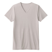 画像をギャラリービューアに読み込む, アセドロン Vネック Tシャツ グンゼ 鹿の子 メンズ M L LL 3L gunze 吸汗速乾 消臭 v首 半袖 シャツ 下着 肌着 インナー 夏 プレゼント ギフト 父の日