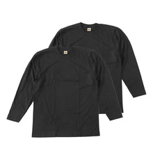 画像をギャラリービューアに読み込む, グンゼ GTホーキンス メンズ 長袖 tシャツ 2枚組 M~LL 綿100% GUNZE gt ホーキンス クルーネック ロングスリーブ シャツ インナー コットン ロゴ 肌着 下着 シンプル トップス M L LL (在庫限り)