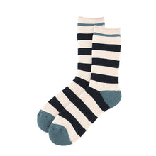 画像をギャラリービューアに読み込む, ウチコレ 裏起毛 ソックス メンズ グンゼ 25-27cm ボーダー 靴下 ルームソックス クルーソックス 防寒 冷え対策 もこもこ ふわふわ あったか あたたか 暖か 暖かい 室内 プレゼント ギフト クリスマス (在庫限り)