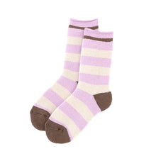画像をギャラリービューアに読み込む, ウチコレ 裏起毛 ソックス レディース グンゼ 23-25cm ボーダー 靴下 ルームソックス クルーソックス 防寒 冷え対策 もこもこ ふわふわ あったか あたたか 暖か 暖かい 室内 プレゼント ギフト クリスマス (在庫限り)