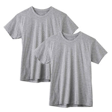 画像をギャラリービューアに読み込む, グンゼ クルーネック tシャツ ボディワイルド 綿100 2枚組 M L LL 丸首 肌着 下着 無地 インナー 2枚セット gunze bodywild 白 黒 灰 プレゼント ギフト