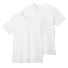 画像をギャラリービューアに読み込む, グンゼ YG tシャツ メンズ 半袖 クルーネック 抗菌 防臭 2枚組 M L LL 丸首 GUNZE インナーシャツ 男性 紳士 下着 肌着 インナー ニオイ対策 夏 スーツ下 ビジネス ビジネスインナー オールシーズン