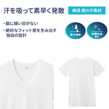 画像をギャラリービューアに読み込む, グンゼ YG tシャツ メンズ 半袖 vネック 鹿の子 抗菌 防臭 2枚組 M L LL 吸汗速乾 v首 GUNZE インナーシャツ 男性 紳士 下着 肌着 インナー ニオイ対策 夏 スーツ下 ビジネス ビジネスインナー オールシーズン
