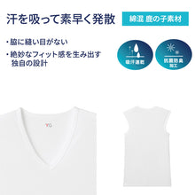 画像をギャラリービューアに読み込む, グンゼ YG ノースリーブ スリーブレス tシャツ メンズ vネック 鹿の子 抗菌 防臭 2枚組 M L LL タンクトップ 吸汗速乾 v首 GUNZE インナーシャツ 男性 紳士 下着 肌着 インナー ニオイ対策 夏 スーツ下 ビジネス ビジネスインナー オールシーズン