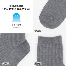 画像をギャラリービューアに読み込む, アセドロン ワッフル ソックス レディース ショート 丈 靴下 グンゼ 22 23 24 cm ショートソックス 吸汗速乾 消臭 黒 紺 灰 GUNZE gunze プレゼント ギフト くつ下 くつした