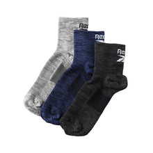画像をギャラリービューアに読み込む, リーボック 靴下 ソックス メンズ 3足 セット ショート 丈 厚手 グンゼ 25 26 27 cm gunze reebok ホワイト 白 ブラック 黒 グレー 灰 ネイビー 紺 スポーツ ウォーキング ジョギング ランニング 運動