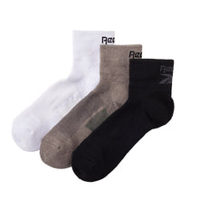 画像をギャラリービューアに読み込む, リーボック 靴下 ソックス メンズ 3足 セット ショート 丈 足底パイル 厚手 グンゼ 25 26 27 cm gunze reebok ホワイト 白 ブラック 黒 グレー 灰 ネイビー 紺 スポーツ ウォーキング ジョギング ランニング 運動