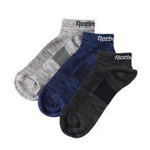 画像をギャラリービューアに読み込む, リーボック 靴下 ソックス メンズ 3足 セット スニーカー 丈 厚手 グンゼ 25 26 27 cm gunze reebok ホワイト 白 ブラック 黒 グレー 灰 ネイビー 紺 スポーツ ウォーキング ジョギング ランニング 運動