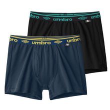 画像をギャラリービューアに読み込む, グンゼ umbro 子供 ボクサーブリーフ 2枚 セット 綿100 140 150 160 170 cm アンブロ パンツ 前あき ボクサーブリーフ 下着 インナー 綿 吸汗速乾 ギフト プレゼント ボクサーパンツ 黒 ブラック カラフル (在庫限り)