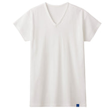 画像をギャラリービューアに読み込む, 冷感 インナー メンズ Vネック Tシャツ 汗取り付き 綿100% グンゼ M L LL 天然冷感 接触冷感 消臭 汗対策 脇汗対策 汗ジミ対策 夏用 涼しい 吸汗 ムレ軽減 半袖 アンダーシャツ 下着 紳士 肌着 ビジネスインナー スーツインナー 薄手 ブラック ホワ