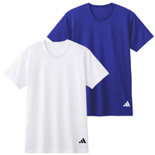 画像をギャラリービューアに読み込む, アディダス Tシャツ メンズ 半袖 インナー 吸汗速乾 メッシュ クルーネック 2枚組 adidas M L LL スポーツインナー ドライTシャツ メンズインナー 半袖シャツ 下着 男性用 スポーツ トレーニング ランニング ジム 通気性 快適 インナーシャツ