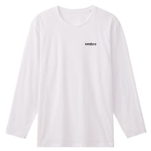 画像をギャラリービューアに読み込む, アンブロ UMBRO Tシャツ メンズ 長袖 クルーネック 本体綿100% コットン 天竺編み M L LL ワンポイント ロゴ ロンT ロングTシャツ ロングスリーブシャツ インナー 肌着 丸首 スポーツウェア カジュアル シンプル 普段着 部屋着 重ね着 春秋冬