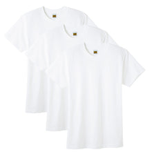 画像をギャラリービューアに読み込む, 綿100% クルーネック Tシャツ 3枚組 メンズ 半袖 丸首 インナーシャツ 脇縫いなし M L LL 天竺 肌着 コットン パックT 3P 無地 シンプル ベーシック 洗い替え まとめ買い 紳士 下着 男性用インナー G.T.HAWKINS GTホーキンス ホーキンス グンゼ