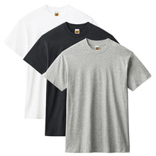 画像をギャラリービューアに読み込む, 綿100% クルーネック Tシャツ 3枚組 メンズ 半袖 丸首 インナーシャツ 脇縫いなし M L LL 天竺 肌着 コットン パックT 3P 無地 シンプル ベーシック 洗い替え まとめ買い 紳士 下着 男性用インナー G.T.HAWKINS GTホーキンス ホーキンス グンゼ