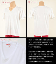 画像をギャラリービューアに読み込む, ヘインズ メンズ tシャツ 半袖 ジャパンフィット 綿100% vネック 2枚セット S~XL (インナー シャツ S M L LL hanes v首 綿 男子 ジュニア 白 黒 無地) (在庫限り)
