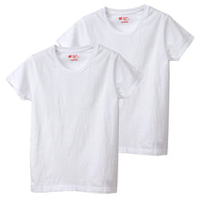 画像をギャラリービューアに読み込む, ヘインズ ジャパンフィット Tシャツ レディース 半袖 綿100% 2枚組 M・L インナー トップス コットン 無地 シンプル クルーネック 透けにくい