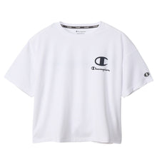 画像をギャラリービューアに読み込む, Champion レディース クルーネック Tシャツ 短め M・L チャンピオン tシャツ 半袖 UV スポーツ シャツ インナー (在庫限り)