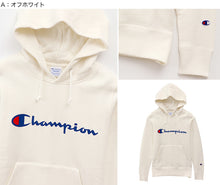 画像をギャラリービューアに読み込む, Champion レディース プルオーバー スウェットパーカー M・L (ロゴプリント チャンピオン ブランド ベーシック) (送料無料) (在庫限り)